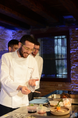 <b>GUSTO IN SCENA 2015 - LA CUCINA DEL SENZA di Massimo Spigaroli, Herbert Hintner, Giuseppe Iannotti, Ciro Salvo e Gino Sorbillo  © Alice Ostan</b> - Giuseppe Iannotti - Krèsios, Telese Terme (BN)